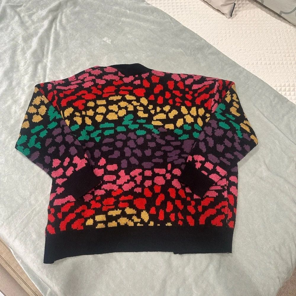 Multicolored cardigan Leopard pattern from FARM Rio. - Picture 2 of 3